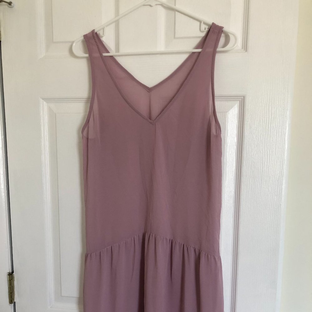 Sheer Drop Waist Dress, Large